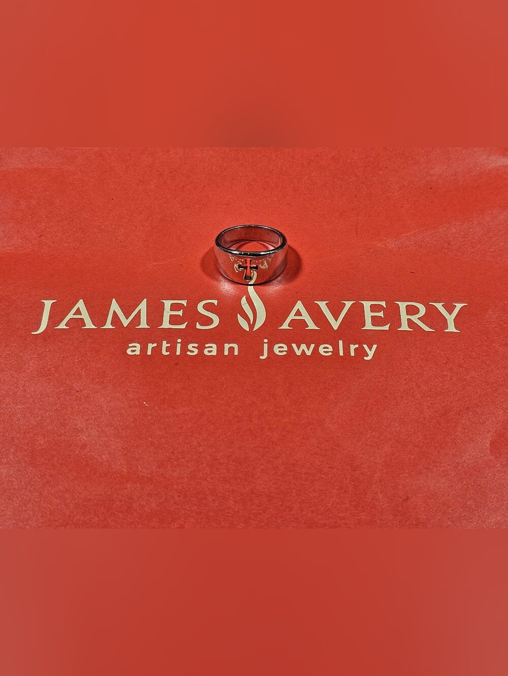 James Avery Sterling Wide Crosslet Ring